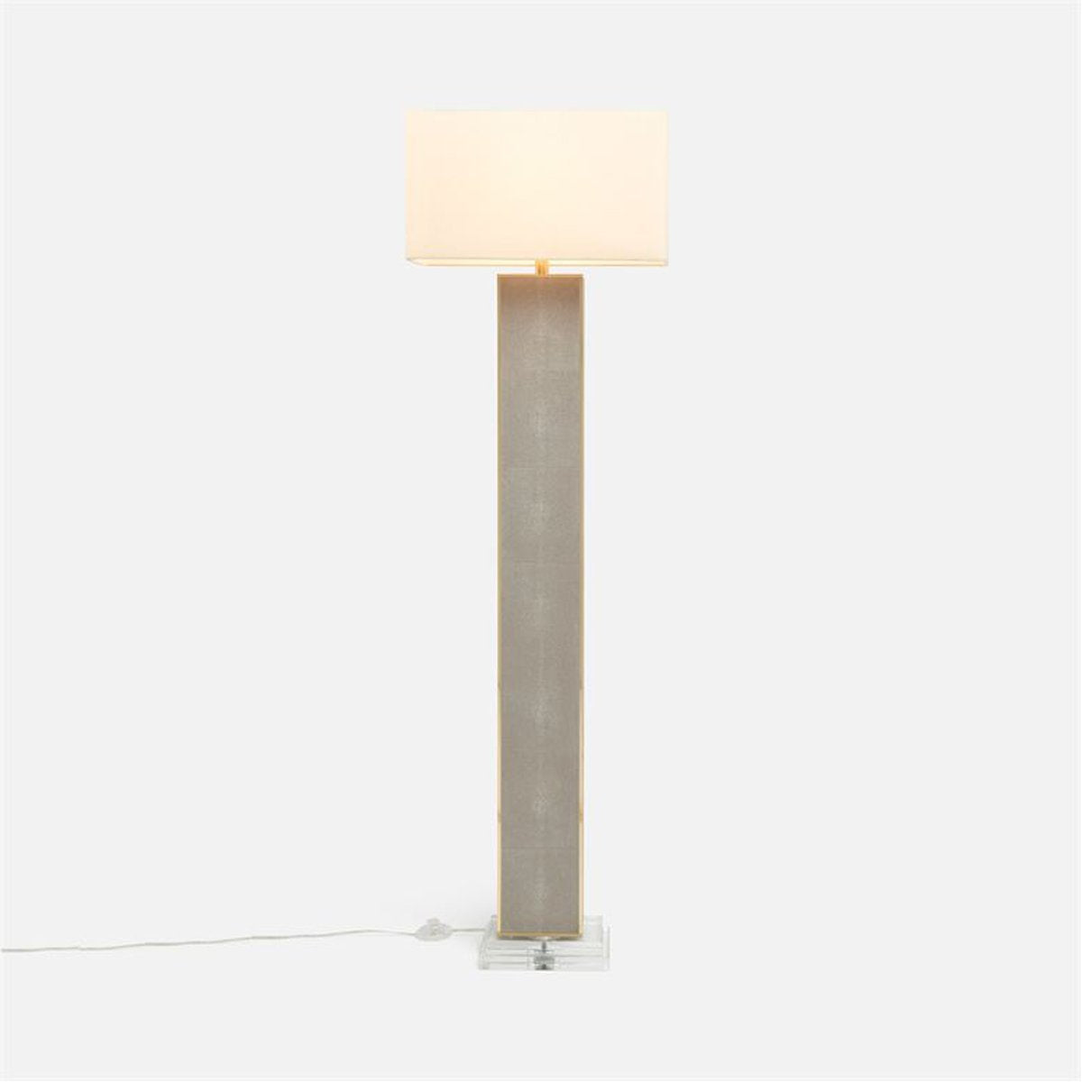 Made Goods Kingston Realistic Faux Shagreen Floor Lamp