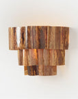 Made Goods Marjorie Tiered Banana Bark 2-Light Sconce