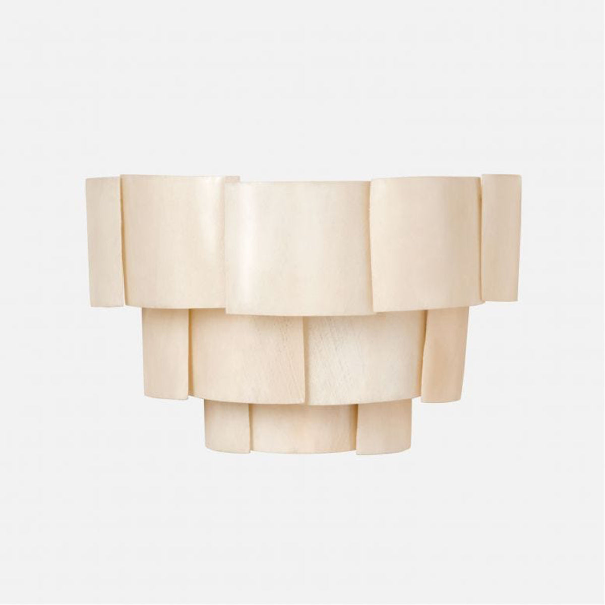 Made Goods Marjorie Tiered Banana Bark 2-Light Sconce