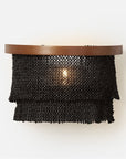 Made Goods Patricia Sconce Tiered Woven Coco Bead sconce