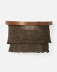 Made Goods Patricia Sconce Tiered Woven Coco Bead sconce