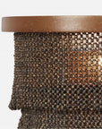 Made Goods Patricia Sconce Tiered Woven Coco Bead sconce