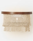 Made Goods Patricia Sconce Tiered Woven Coco Bead sconce