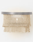 Made Goods Patricia Sconce Tiered Woven Coco Bead sconce