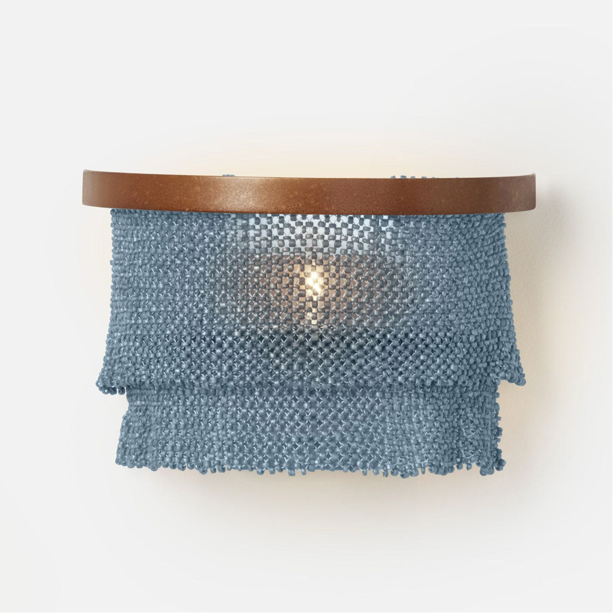 Made Goods Patricia Sconce Tiered Woven Coco Bead sconce