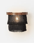 Made Goods Patricia Sconce Tiered Woven Coco Bead sconce