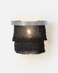 Made Goods Patricia Sconce Tiered Woven Coco Bead sconce