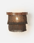 Made Goods Patricia Sconce Tiered Woven Coco Bead sconce