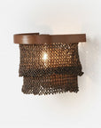 Made Goods Patricia Sconce Tiered Woven Coco Bead sconce