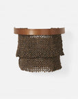 Made Goods Patricia Sconce Tiered Woven Coco Bead sconce