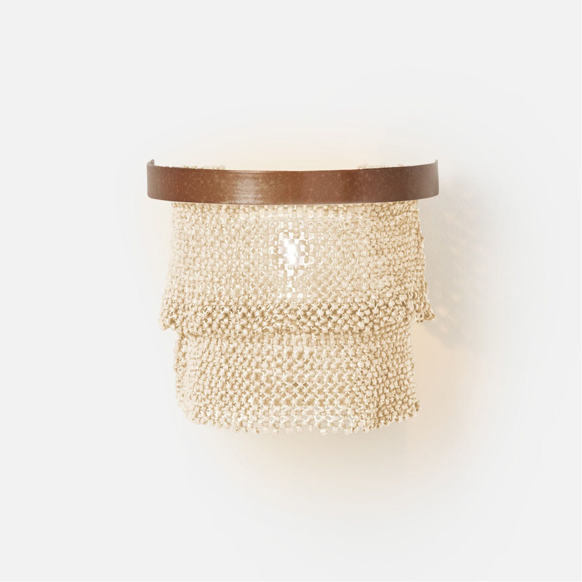 Made Goods Patricia Sconce Tiered Woven Coco Bead sconce