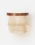 Made Goods Patricia Sconce Tiered Woven Coco Bead sconce