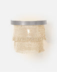 Made Goods Patricia Sconce Tiered Woven Coco Bead sconce