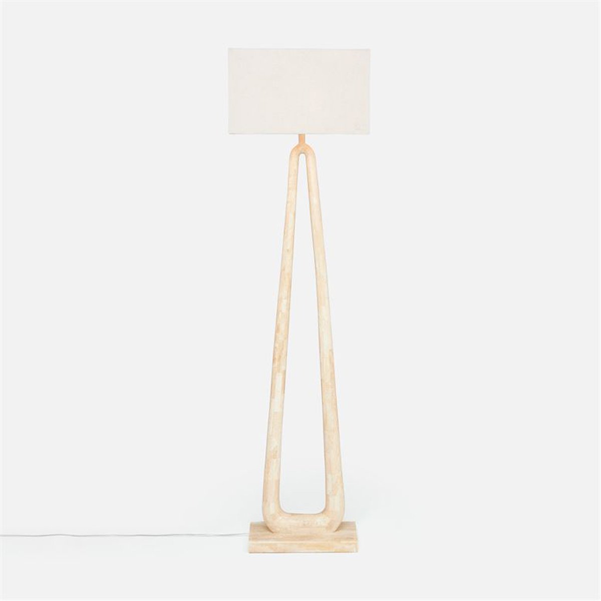 Made Goods Weldon Wishbone Stone Floor Lamp