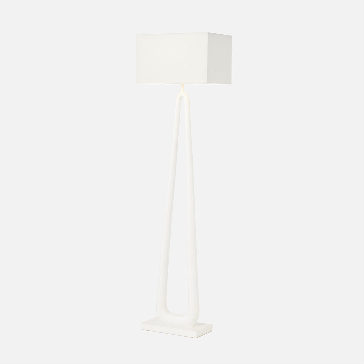 Made Goods Weldon Floor Lamp in White Stone