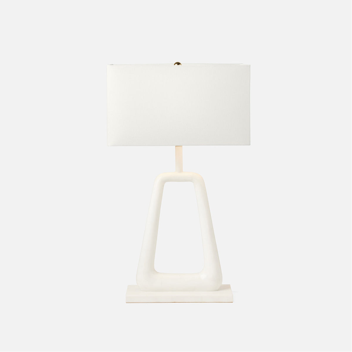 Made Goods Weldon Table Lamp in White Stone