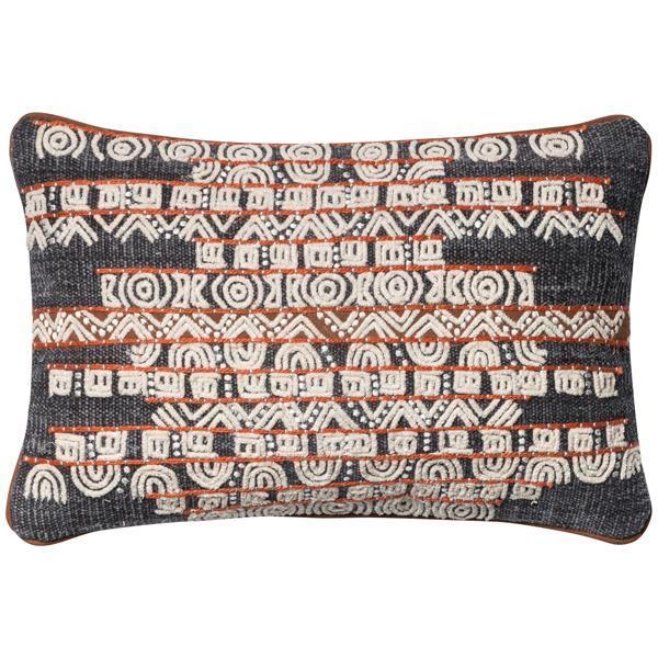 Loloi P0378 Woven Front 13&quot; x 21&quot; Pillows Set of 2