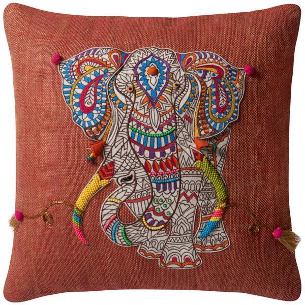 Loloi P0492 Printed Cotton 18&quot; x 18&quot; Pillows Set of 2