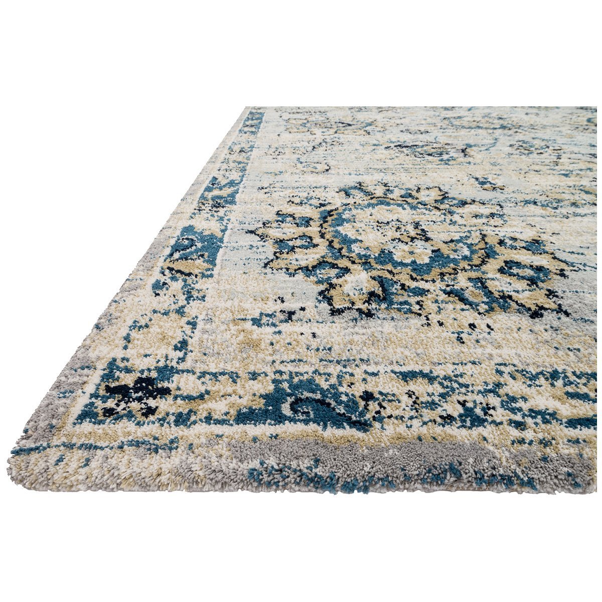 Loloi Torrance TC-05 Grey and Navy Rug