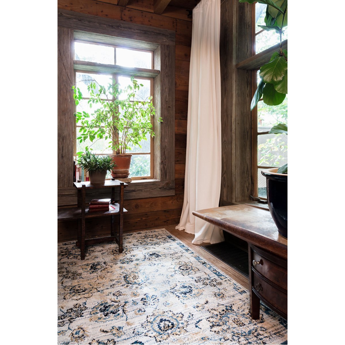 Loloi Torrance TC-05 Grey and Navy Rug