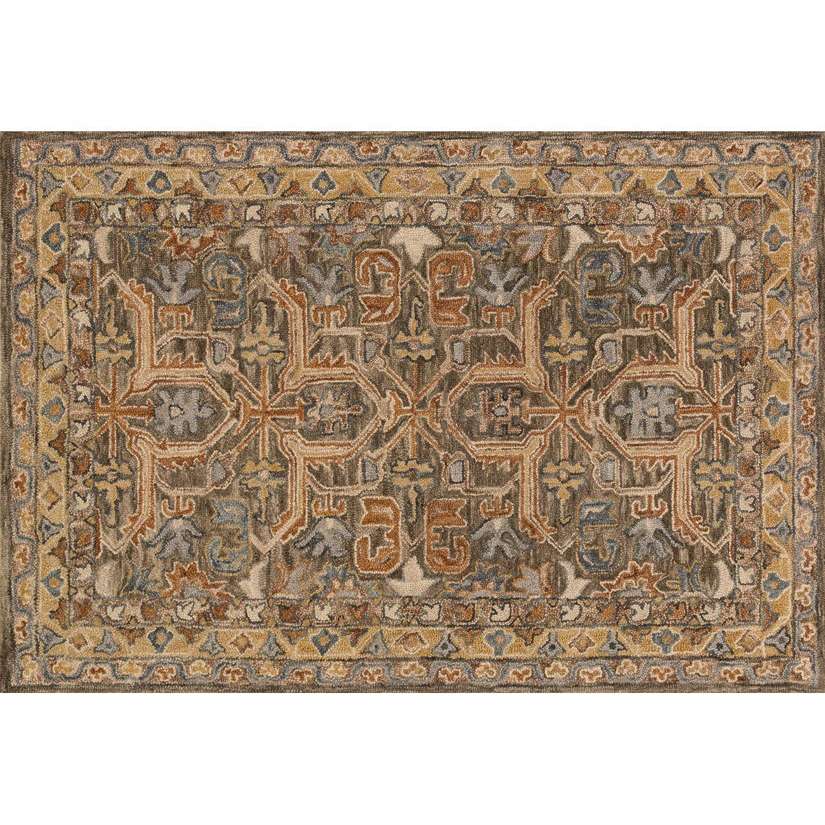 Loloi Victoria VK-01 Walnut and Multi Rug