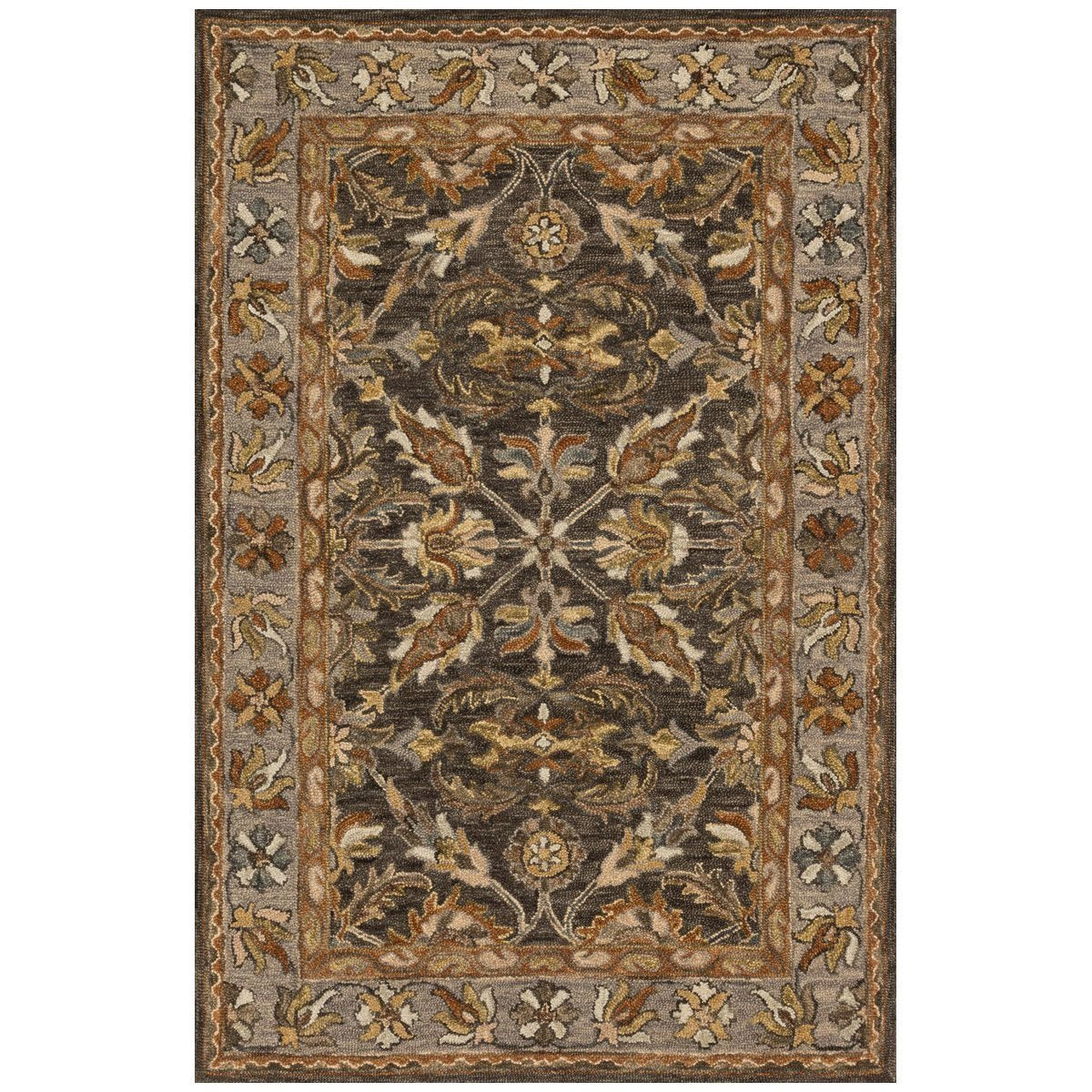 Loloi Victoria VK-06 Dark Taupe and Grey Rug