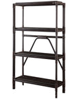 Baker Furniture Lattice Etagere with Oak Shelves MCA1595