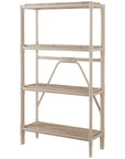 Baker Furniture Lattice Etagere with Travertine Shelves MCA1595