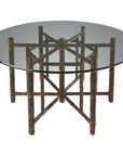 Baker Furniture Hexagonal Dining Table in Black Bamboo MCBA17