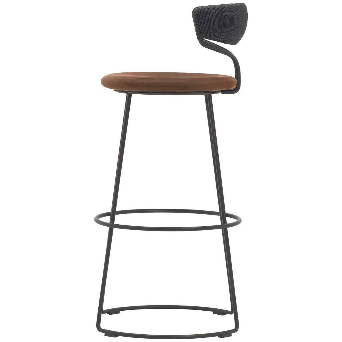 Baker Furniture Danish Cord Swivel Counter Stool MCO426