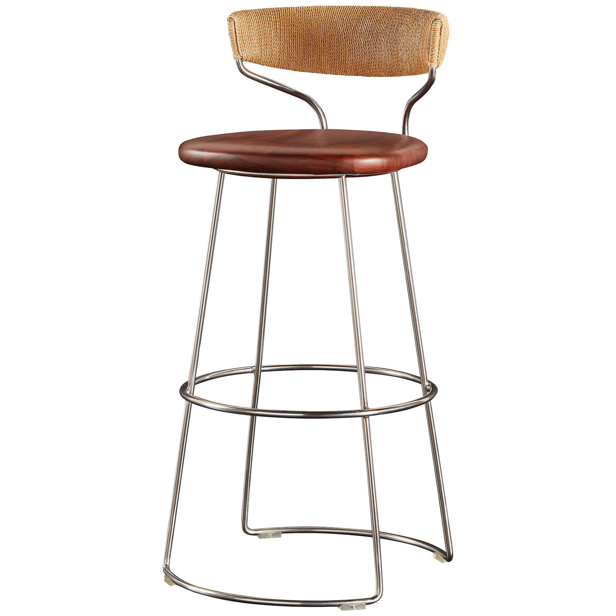 Baker Furniture Danish Cord Swivel Counter Stool MCO426