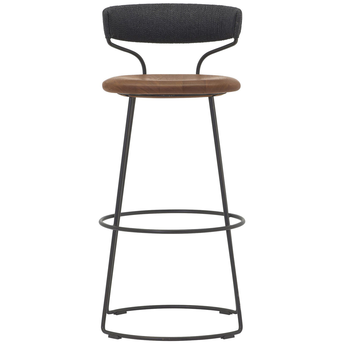 Baker Furniture Danish Cord Swivel Barstool MCO426T