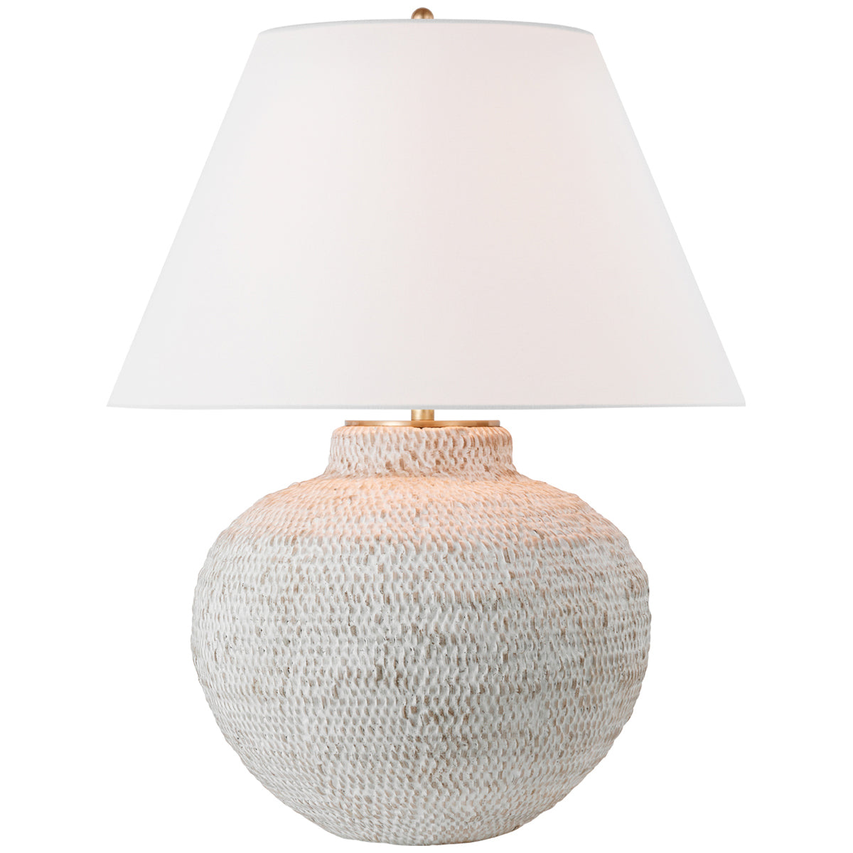 Visual Comfort Avedon Medium Table Lamp with Linen Shade