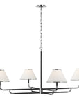 Visual Comfort Rigby Grande Chandelier with Linen Shade