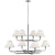 Visual Comfort Rigby Grande 2-Tier Chandelier with Linen Shade