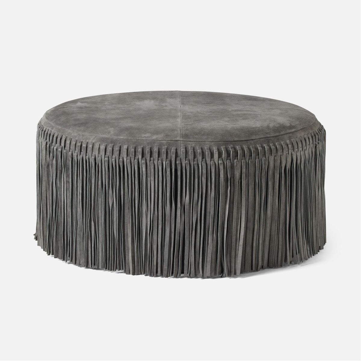 Made Goods Hallie Suede Fringe Coffee Table