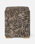 Made Goods Ondrea Animal-Print Stool