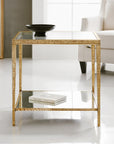 Modern History Sculpture Square End Table