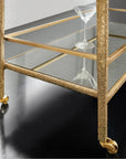 Modern History Shagreen Bar Cart