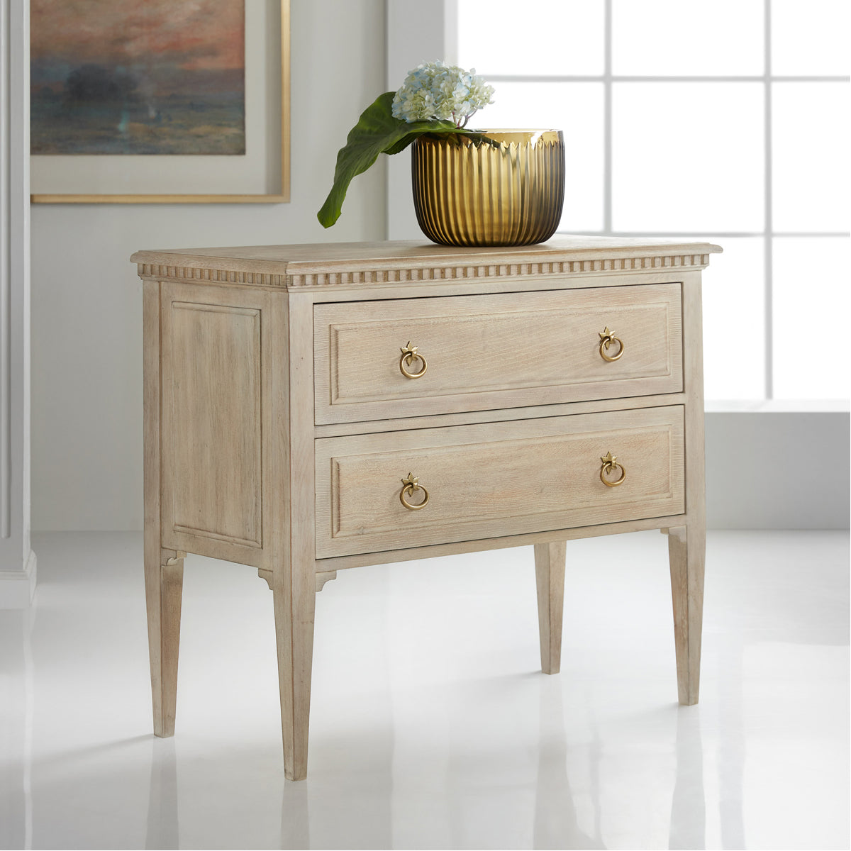 Modern History Weathered Oak Commode