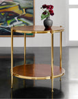 Modern History Kristin 2-Tier Round End Table