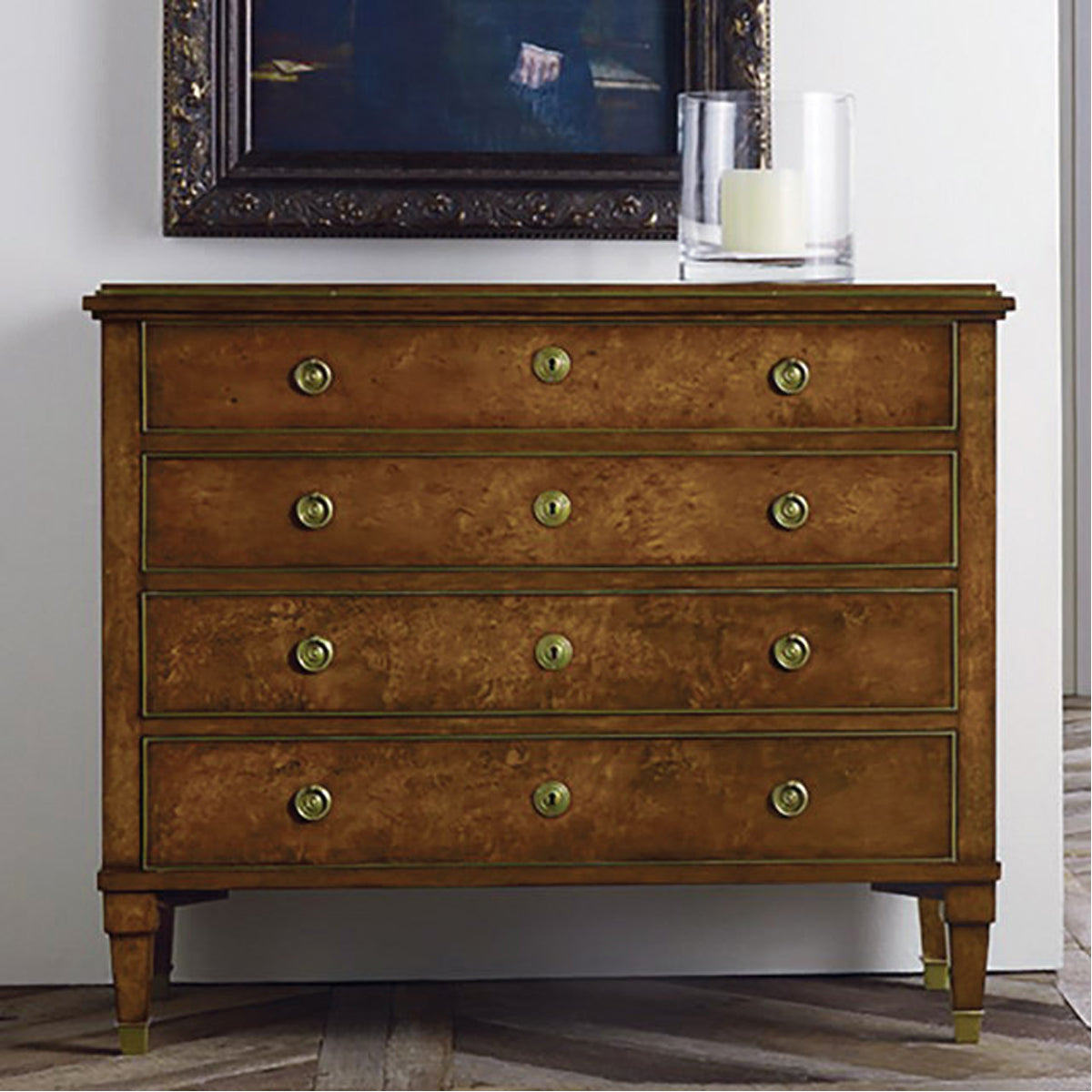 Modern History 19th Century Classical Chest - Burl