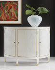 Modern History Shagreen Half Round Cabinet