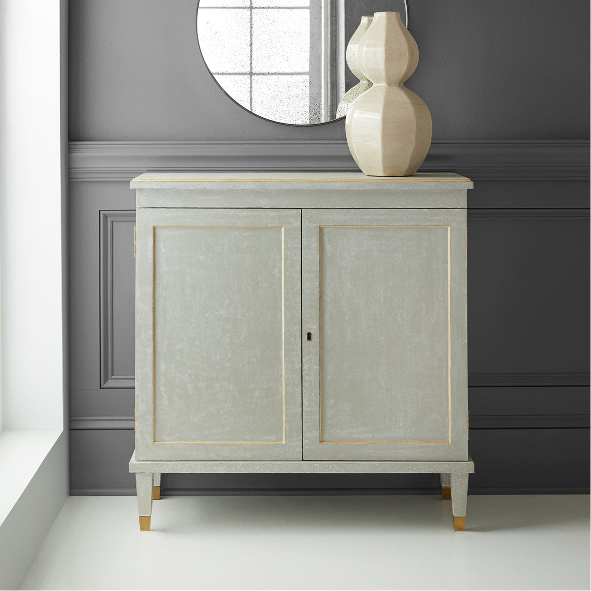 Modern History Gustavian 2-Door Cabinet