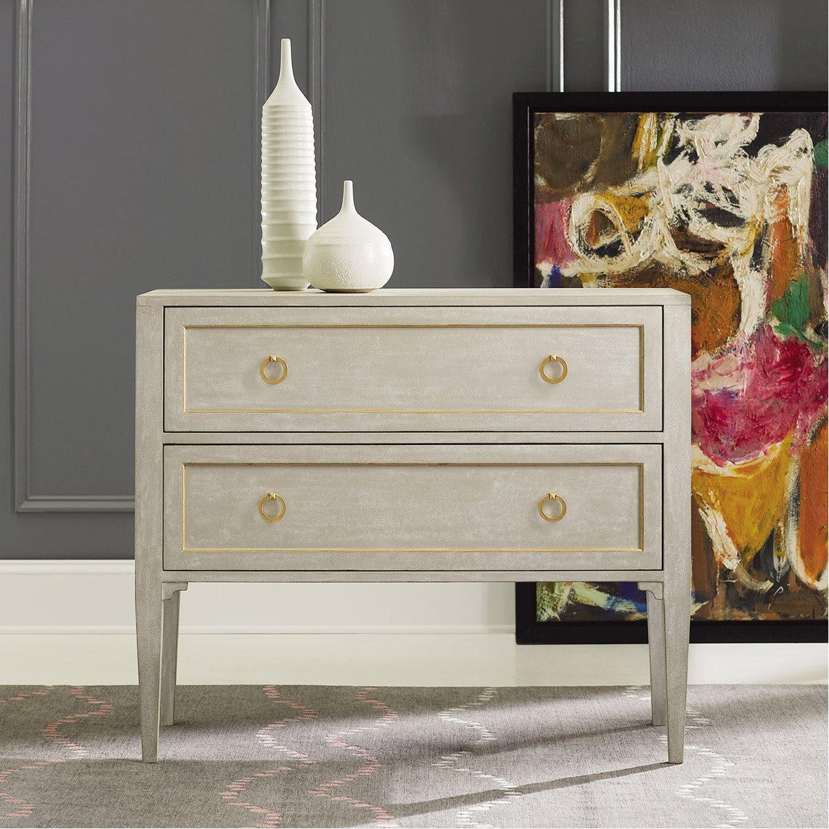 Modern History Gustavian 2-Drawer Chest