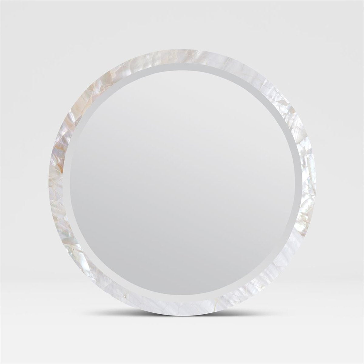 Made Goods Albert Classic Round Mirror in Shell