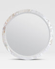 Made Goods Albert Classic Round Mirror in Shell