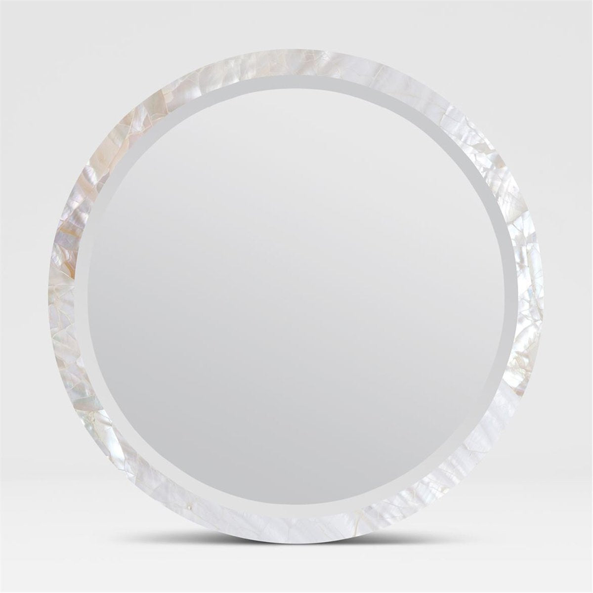 Made Goods Albert Classic Round Mirror in Shell