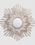 Made Goods Anders Sunburst Cement Outdoor Mirror