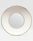 Made Goods Armond Round Realistic Faux Shagreen Mirror